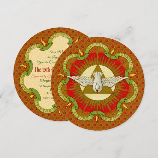 Invitation Dons du Saint-Esprit (BK 026) (Devant / Derrière)