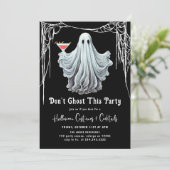 Invitation Dont Ghost Cette fête Halloween adulte (Debout devant)