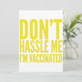 INVITATION DON'T HASSLE ME I'M VACCINATED (Debout devant)