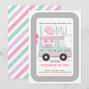 Invitation Donut Anniversaire Promenade Par Anniversaire Para
