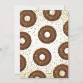 Invitation Donut au chocolat Oh Baby Twins Baby shower (Dos)