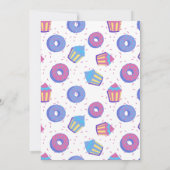 Invitation Donut Baby shower garçon (Dos)