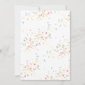 Invitation Donut Baby shower Sprinkings Bingo Jeu (Dos)