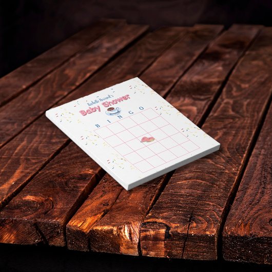 Invitation Donut Baby shower Sprinkings Bingo Jeu