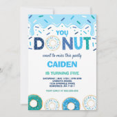 Invitation Donut Birthday Invitation, tu ne veux pas manquer  (Devant)