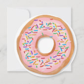 Invitation Donut Birthday mignon Doughnut Parsemé Cercle de t (Dos)