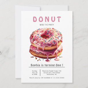 Invitation Donut doux 1er anniversaire
