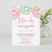 Invitation Donut Drive by Baby shower girl (Debout devant)