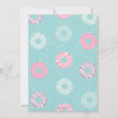 Invitation Donut et Diapeurs Saupoudrer la fille Baby shower (Dos)