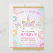 Invitation Donut Et Licorne N'arrêtez Pas De Croir (Devant)