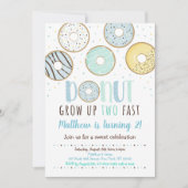 Invitation Donut Grow 2 Anniversaire rapide (Devant)