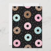 Invitation Donut Grow Up Unicorn 1er anniversaire Doughnut Gi (Dos)