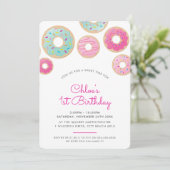 Invitation DONUT joli mignon buffet sucreries entre (Debout devant)