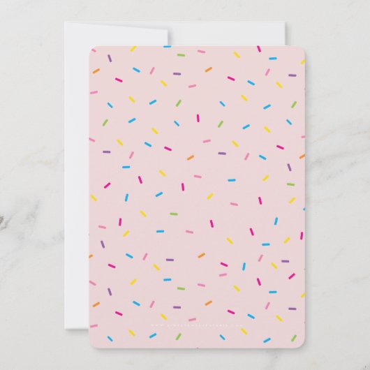 Invitation DONUT joli mignon buffet sucreries entre (Dos)