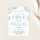 Invitation Donut jumeaux parsemé de Twice the Love