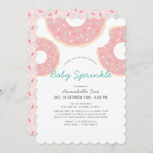 Invitation Donut rose Drive by Baby Sprinkle Douche