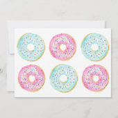 Invitation Donut sex révéler la fête (Dos)