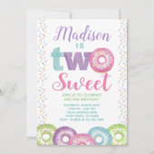 Invitation Donut, Sweet One, 2ème anniversaire (Devant)