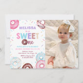 Invitation Donut Sweet One Donut 1er Anniversaire Photo (Devant)