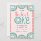Invitation Donut Sweet Un 1er anniversaire (Devant)