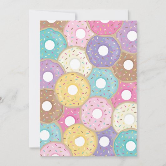 Invitation DONUTS 1ER Anniversaire (Dos)