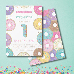 Invitation DONUTS 1ER Anniversaire