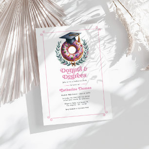 Invitation Donuts and Degrees Graduation Party Photo