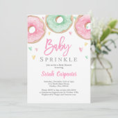Invitation Donuts Baby shower (Debout devant)
