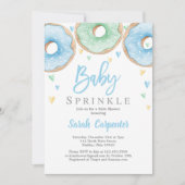 Invitation Donuts Baby shower garçon (Devant)