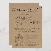 Invitation Donuts & Brevets Avant Je Dos Couples Fête des mar (Devant / Derrière)