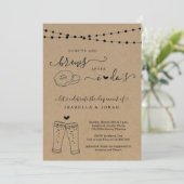 Invitation Donuts & Brew Après la réception de mariage seulem (Debout devant)