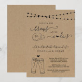 Invitation Donuts & Brew Après la réception de mariage seulem (Devant / Derrière)