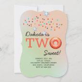 Invitation Donuts doux Anniversaire (Devant)