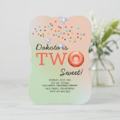 Invitation Donuts doux Anniversaire (Debout devant)