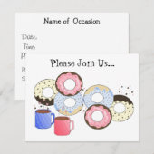 Invitation Donuts et Café (Devant / Derrière)