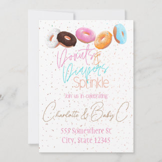 Invitation Donuts et Couches Sprinkle
