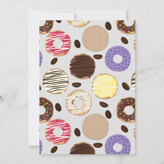 Invitation Donuts et Degrees Fun Graduation Party (Dos)