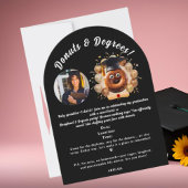 Invitation Donuts et Degrees Photo Graduation Party