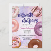 Invitation Donuts et Diapeurs Bébé Sprinkle Douche (Devant)