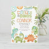 Invitation Donuts et dinos (Debout devant)
