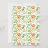 Invitation Donuts et dinosaures (Dos)