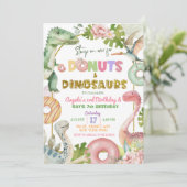 Invitation Donuts et Dinosaures Anniversaire des frères et so (Debout devant)