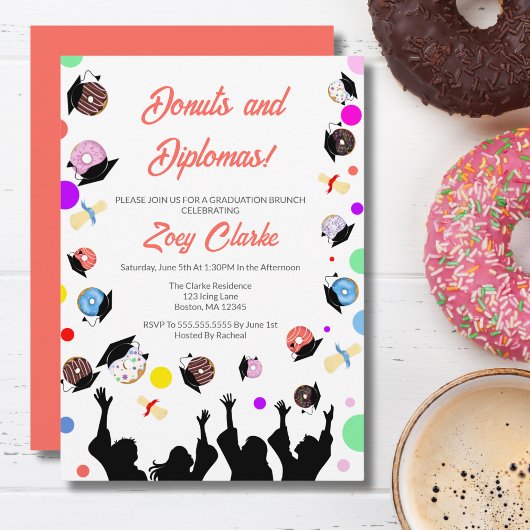 Invitation Donuts et Diplômes avec les diplômés