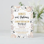 Invitation Donuts et Diplômes Célébration des diplômes (Debout devant)