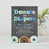 Invitation Donuts et plongeurs Baby Boy Sprinkboard (Debout devant)