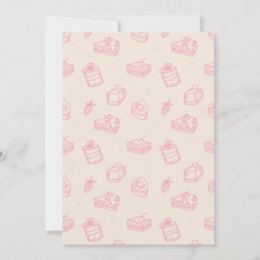 Invitation Donuts Première fête d'anniversaire (Dos)