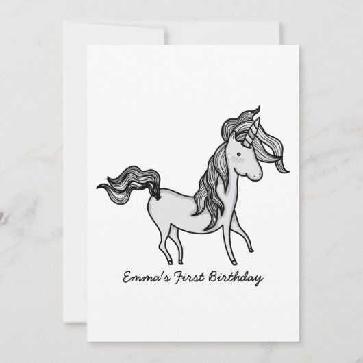 Invitation Doodle d'Anniversaire (Dos)