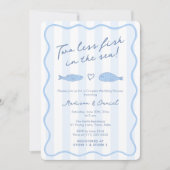 Invitation Doodle Deux poissons en moins dans la mer Co-ed We (Devant)