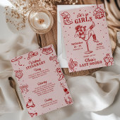 Invitation Doodle d'itinéraire pour le week-end de l'enterrem