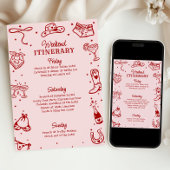 Invitation Doodle d'itinéraire pour le week-end de l'enterrem